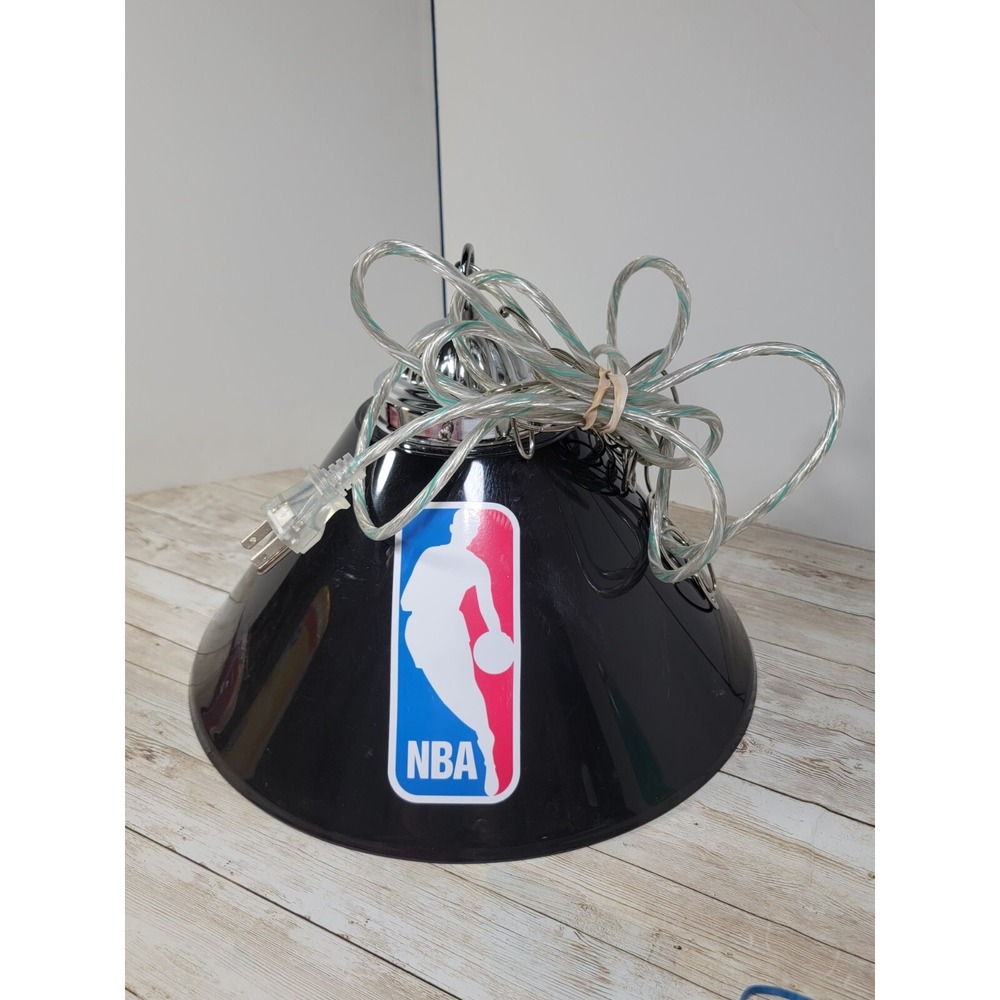 Trademark Global NBA 14" Single Shade Bar Lamp Polyresin 36" Pull Chain On Off